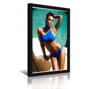 KUYHADSCE Jessica Alba, poster da parete per appartamento o casa, camera da letto, soggiorno, bagno, ufficio, wine bar, pittura artistica decorativa, poster 20 x 30 cm, cornice nera