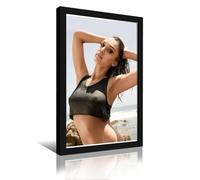 KUYHADSCE Jessica Alba, poster da parete per appartamento o casa, camera da letto, soggiorno, bagno, ufficio, wine bar, pittura artistica decorativa, poster 20 x 30 cm, cornice nera