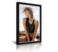 KUYHADSCE Jessica Alba, poster da parete per appartamento o casa, camera da letto, soggiorno, bagno, ufficio, wine bar, pittura artistica decorativa, poster 50 x 75 cm, cornice nera