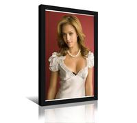 KUYHADSCE Jessica Alba, poster da parete per appartamento o casa, camera da letto, soggiorno, bagno, ufficio, wine bar, pittura artistica decorativa, poster 50 x 75 cm, cornice nera