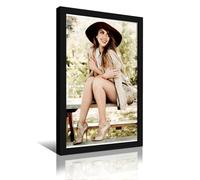 KUYHADSCE Jessica Alba, poster da parete per appartamento o casa, camera da letto, soggiorno, bagno, ufficio, wine bar, pittura artistica decorativa, poster 30 x 45 cm, cornice nera