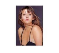 KUYHADSCE Poster decorativo da parete con Sophie Marceau, motivo: bacio francese, per appartamento o casa, camera da letto, soggiorno, bagno, ufficio, wine bar, arte decorativa, 40 x 60 cm, senza