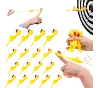 kuyi 30 Pezzi Pollo Fionda novità Catapulta Pollo Finger Stretchable Flick Flying Chicken Toys Giocattolo di Pollo Volante del Partito dei Bambini Pollo di espulsione degli scherzi