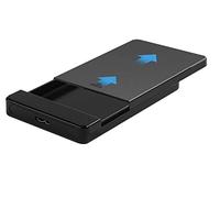KUYiA Contenitore per disco rigido da 2,5 pollici USB 3.0 5 Gbps HDD Caddy Contenitore portatile per hard disk esterno da 7 mm o 9 mm SATA HDD SSD (USB 3.0 nero)