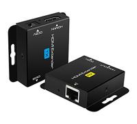 KUYiA Extender HDMI 60 m Con POC 1080P @ 60Hz 3D Ripetitore RJ45 a Extender Converter Per UTP Cat5e/6/7/8 Cavo OFC Con Adattatore Di Alimentazione 5V