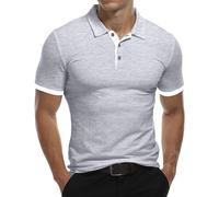 KUYIGO Herren Polo Langarm&Kurzarm Sporthemden Tennis Golf Basic T-Shirt S-XXL