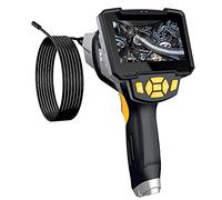KUYNMCS Telecamera Endoscopica da 8 Mm, Cavo Semirigido Staccabile, 6 LED, Impermeabile IP67, Schermo da 4,3 Pollici, for Ispezioni Idrauliche, HVAC E Fognarie(5M/16.4FT Cable)