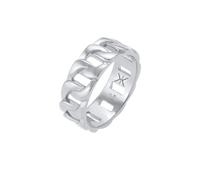 Kuzzoi - Anello da uomo in argento Sterling 925, 8 mm, con design a carpentina, misura anello da uomo e Argento, 24, colore: argento, cod. 0611842020_64