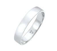 Kuzzoi Anello da uomo (4,5 mm) massiccio, realizzato a mano, in argento sterling 925, anello di fidanzamento, anello dell'amicizia, anello da uomo basic lucido, misura 60-66, Argento sterling