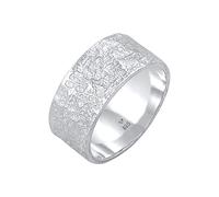 Kuzzoi Anello da Uomo Massiccio Forgiato a Mano, Argento Sterling 925, Anello con Struttura Rustica Lucidato, Misura 66