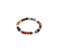 KUZZOI - Bracciale argento con Faccina Sorridente Agata Blu 925 Sterling Silver Bracciali e Braccialetti 1 pieces male