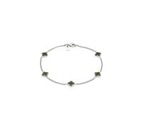 KUZZOI - Bracciale argento maschile Quadrifoglio 925 Sterling Silver Gold-plated Gioielli da uomo 1 pieces male