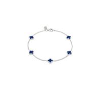 KUZZOI - Bracciale argento maschile Quadrifoglio 925 Sterling Silver Gold-plated Gioielli da uomo 1 pieces male