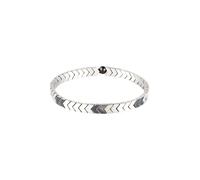 KUZZOI - Bracciale beads Ematite sintetica Grigio 925 Sterling Silver Bracciali e Braccialetti 1 pieces male