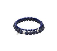 KUZZOI - Bracciale beads Lava Blu 925 Sterling Silver Bracciali e Braccialetti 1 pieces male