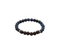 KUZZOI - Bracciale beads Lava Nero 925 Sterling Silver Bracciali e Braccialetti 1 pieces male