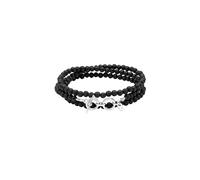 KUZZOI - Bracciale beads Lava Nero 925 Sterling Silver Bracciali e Braccialetti 1 pieces male