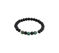 KUZZOI - Bracciale beads Turquoise Onice Nero 925 Sterling Silver Bracciali e Braccialetti 1 pieces male