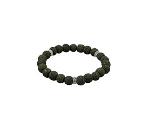 KUZZOI - Bracciale beads uomo 925 Sterling Silver Bracciali e Braccialetti 1 pieces male