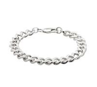 Kuzzoi Bracciale da uomo a maglia barbazzale con moschettone | Bracciale a maglia barbazzale, larghezza 9,5 mm, lunghezza 19 cm - 23 cm