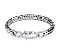 Kuzzoi Bracciale da uomo in argento massiccio Sterling 925, larghezza 7 mm, 335102, argento, cod. 335102-023
