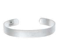 Kuzzoi, bracciale da uomo in argento sterling 925 massiccio, “Buddha”, aperto, realizzato a mano, basic, 19 cm x 10 mm di larghezza, peso: 25 g