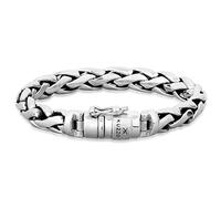 kuzzoi, bracciale da uomo in argento Sterling 925 massiccio, larghezza 10 mm, 335105 e Argento, cod. 335105-021