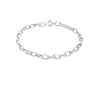 Kuzzoi Buddha 0206181020 - Bracciale da uomo in argento Sterling 925 lucidato, con anello a molla (8 g), realizzato a mano, Eine Grösse, Argento sterling, Non pietra preziosa