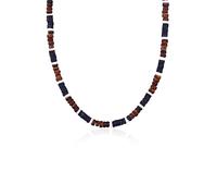 Kuzzoi Buddha - Collana da Uomo in Legno di Heishi e Cocco (5-6 mm) Con Perla in Argento Sterling 925, Stile Surfista