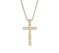 KUZZOI - Ciondolo croce con cristalli in Argento Sterling 925 Gioielli da uomo 1 pieces male