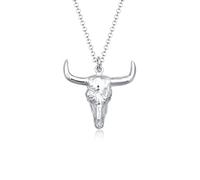 KUZZOI Colanna Corno di Toro in Argento 925, Uomo