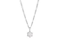 Kuzzoi Collana da uomo con ciondolo di zirconi (8 mm) in argento Sterling 925 ro, collana da uomo, realizzata a mano, lunghezza 50 cm, Argento sterling, Zirconia cubica