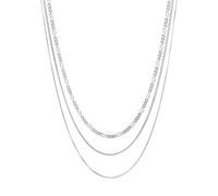Kuzzoi Set di collana da uomo in argento sterling 925, catena ro veneziana (3,4 mm) per uomo nelle lunghezze 50-60 cm, 50 cm, Argento sterling, Nessuna pietra preziosa