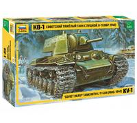 Zvezda Kit di montaggio 1:35 KV-1 Carro pesante sovietico con cannone L-11 Mod. 1940 (3624)