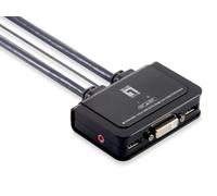 LEVELONE KVM0260 - Cavo a 2 porte switch KVM, DVI, USB, audio