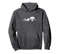 Kvas Bevanda Russa Bevanda gassata Segale Pane Nero Unione Sovietica Felpa con Cappuccio, Unisex per Adulti, Grigio Scuro, M