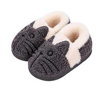 KVbabby Pantofole Bambino Invernali Pantofole Ragazze Ciabatte Bambine Warm Scarpe di Cotone Antiscivolo Interne Slipper Donne Panda Comode Grigio2 30-31 EU (Produttore : 210)