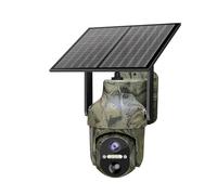 KVBRUI 2K 3MP 4G Sim Card LTE Cellulare Solar Powered Trail Caccia alla Fauna Selvatica Telecamera di Sicurezza attivata dal Movimento Visione Notturna a Colori for Esterni(4G Cam 64G)