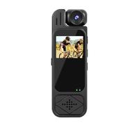 KVBRUI Mini Body Camera 1080P HD Telecamera sportiva Visione notturna a infrarossi Videoregistratore digitale Bodycam da 1,3 pollici Piccola videocamera for polizia(8GB Camera)