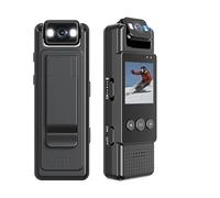 KVBRUI Mini videocamera 1080P Videoregistratore digitale portatile Indossato dalla polizia Cam piccola for visione notturna Videocamera DV in miniatura