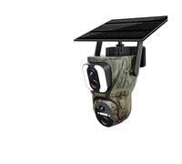 KVBRUI Telecamera di Sicurezza Solare 3K 4G Sim WiFi Esterno Rilevamento di Esseri Umani/Animali Telecamera Impermeabile for la Caccia alla Fauna Selvatica(4G Version ADD 128G)