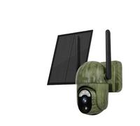 KVBRUI Telecamera di Sicurezza Solare 4MP 4G WiFi Esterno Rilevamento Esseri Umani/Animali Telecamera bidirezionale IP66 Impermeabile for Animali Selvatici(4MP WiFi ADD 32G)