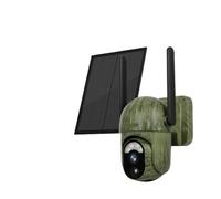 KVBRUI Telecamera di Sicurezza Solare 4MP 4G WiFi Esterno Rilevamento Esseri Umani/Animali Telecamera bidirezionale IP66 Impermeabile for Animali Selvatici(4MP 4G ADD 64G)