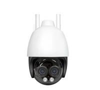 KVBRUI Telecamera di sorveglianza for Esterni HD 8MP Wi-Fi/4G SIM con Doppio Obiettivo, rilevamento Umano, Zoom Digitale 8X, monitoraggio Automatico, 2,8 mm, 8 mm(4G Camera 64G US)