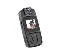 KVBRUI Telecamera indossata dal corpo HD 1080P, BodyCam portatile indossabile della polizia con visione notturna, obiettivo ruotabile a 180°, mini videoregistratore for legge(Wifi)