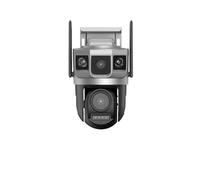 KVBRUI Telecamera IP con Scheda SIM 4G da 12 MP, 2 obiettivi, 3 fotogrammi, PTZ, monitoraggio Automatico, Visione Notturna HD 6K, rilevamento Umano, PIR(EU Plug_4G CCTV 64 Card)