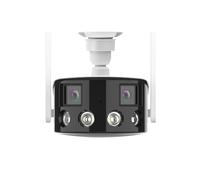 KVBRUI Telecamera IP Wi-Fi 8MP 4K a Doppio Obiettivo, grandangolo 180°, Protezione di Sicurezza, rilevamento Umano Tramite intelligenza Artificiale(8MP with 128G Card)