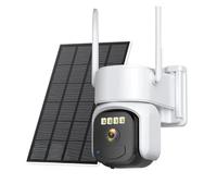 KVBRUI Telecamera PTZ WiFi 8MP 4K Telecamera IP Solare for Esterni Telecamera di videosorveglianza con Batteria Integrata da 4MP Standby a Lungo Termine(5MP No SD Card)