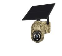 KVBRUI Telecamera Solare for la Fauna Selvatica, 4 MP, WIFI/4G SIM, telecamere di Sicurezza solari for Esterni, Visione Notturna 2K, monitoraggio degli Animali, IP66(4MP 4G ADD 128G)