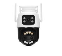 KVBRUI Telecamera Wi-Fi 12MP 6K con Zoom 8X, Doppio Schermo, rilevamento Umano, monitoraggio Automatico, Telecamera di sorveglianza di Sicurezza for Esterni CCTV(12MP No Card)